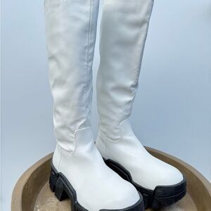 Dolls Kill White Platform Boots